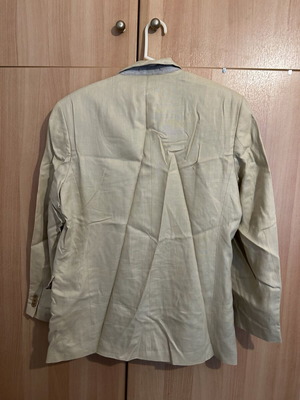 Borrione ιταλικό αντρικό σακάκι μεταχειρισμένο, μπεζ, μέγεθος M/L