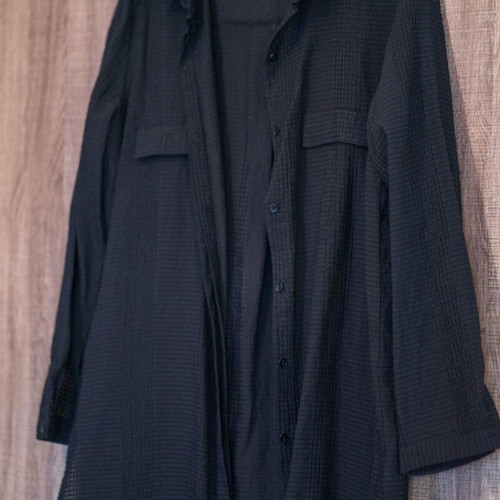 Zara long black shirt like new, size M, semi-seethrough