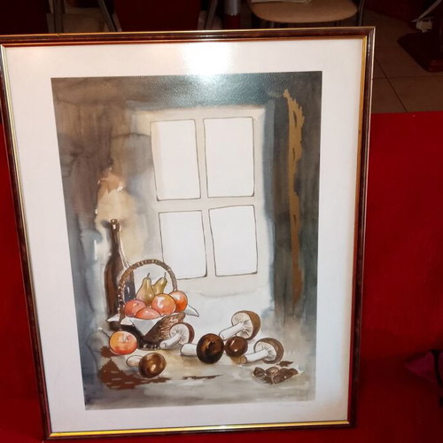 Vintage painting signed Ferry, like new, 65x52 cm