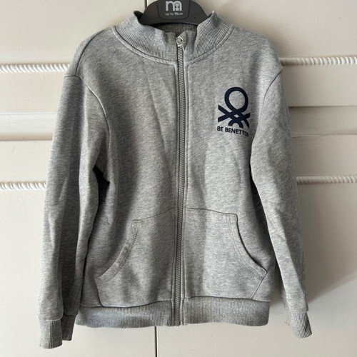 Benetton kids jacket used, gray, age 5-6