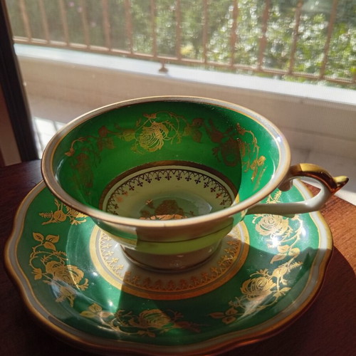 Coffee cup with saucer German porcelain like new