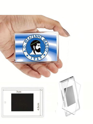 Μαγνητάκι Θεαγένης Θάσου με διάφανη ακρυλική κορνίζα φωτογραφιών