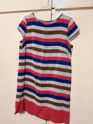 Summer dress like new, short-sleeved, colorful, size L