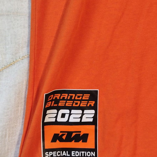 KTM Orange Bleeder 2022 Special Edition T-shirt like new, size L