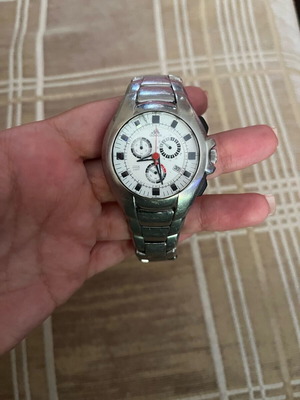 Adidas men's watch used, silver