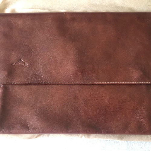 Document and laptop folder brown new briefcase