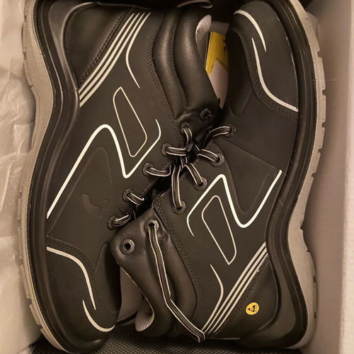 Flow S3 Mid black ankle boots new Safety Jogger size 45