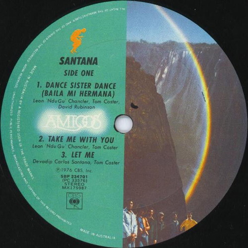 Santana Amigos vinyl record used, rock