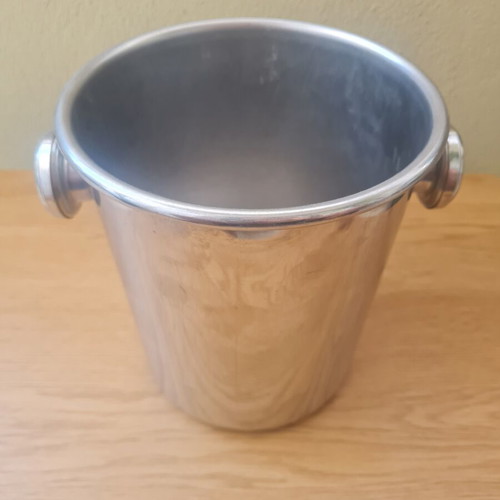 Mepra inox ice bucket vintage used, Italy 1975