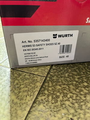 Wurth S3 new safety shoes size 40