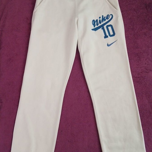 Nike kids' sweatpants used, white, size L for 12-13 years