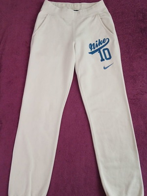 Nike kids' sweatpants used, white, size L for 12-13 years