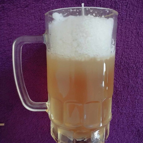 Beer glass candle handmade new decorative
