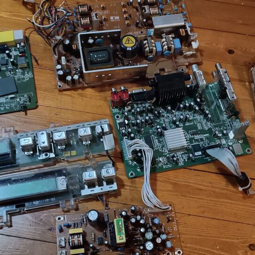 Used PC and electronic device circuit boards set of 7 pieces