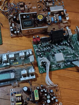 Used PC and electronic device circuit boards set of 7 pieces