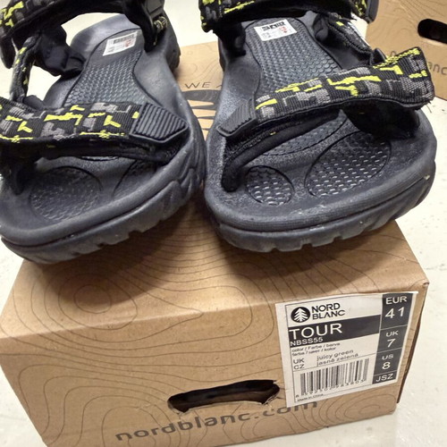 Nord Blanc men's sandals size 41 new, black and green