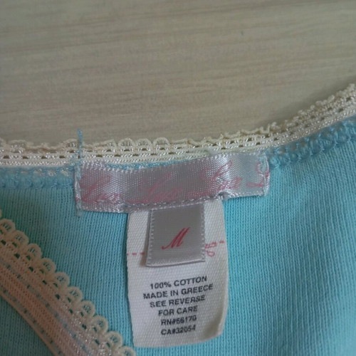 Cotton zipounaki top turquoise like new, size M