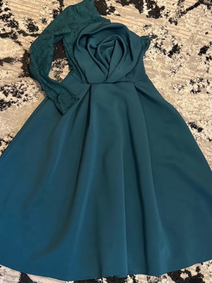 Dress size M like new, blue and green