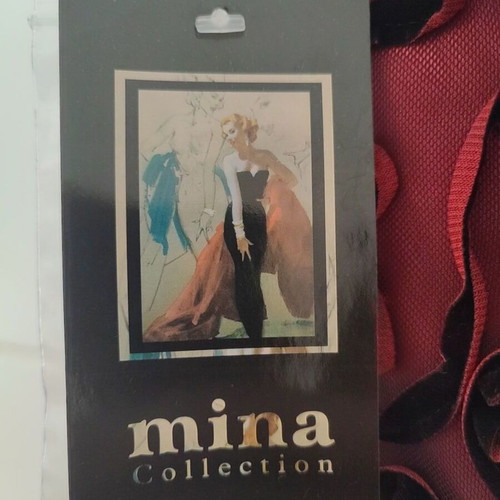 Mina Collection bustier lace burgundy size 46 new with tag