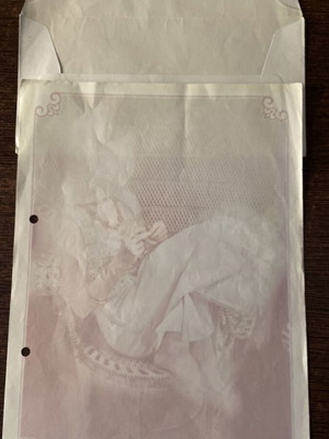 Vintage letter writing set with envelope