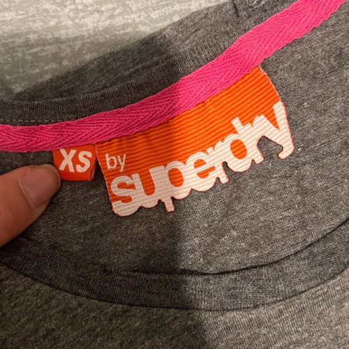 Superdry woman t shirt XS like new, grey
