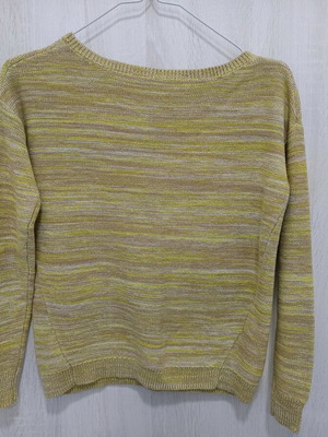 Esprit knitted sweater like new, yellow with gold details