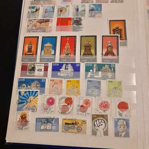 DDR East Germany stamp collection like new, A4 album with 16 pages