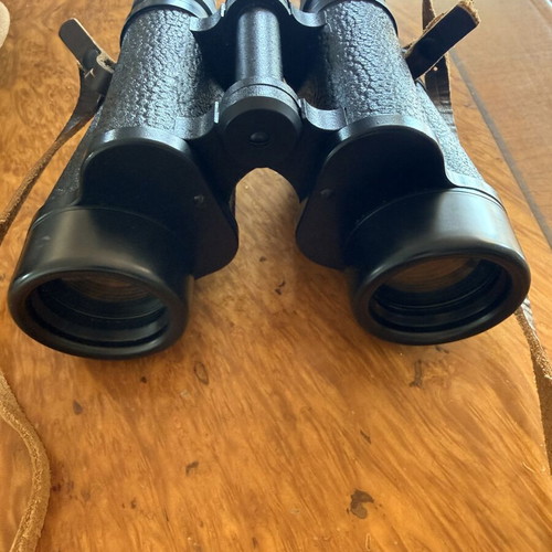 Soviet military binoculars Б12-1 12×40 with leather case