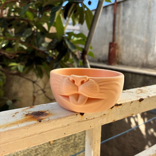 3D Printed Moody Meow Cat Bowl new, eco-friendly PLA