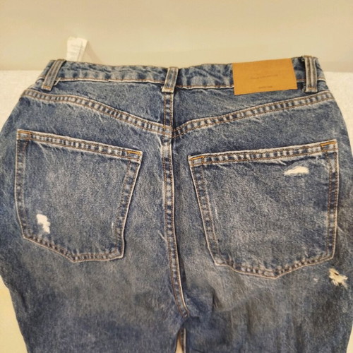 Mom Jeans Bershka vintage distressed, like new, blue