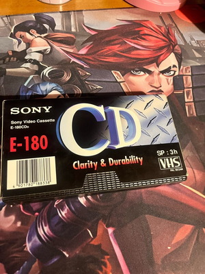 Sony VHS почистваща касета използвана за VHS плейър