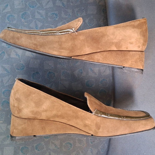 Wall Street shoes used, brown, size 38, lightly worn
