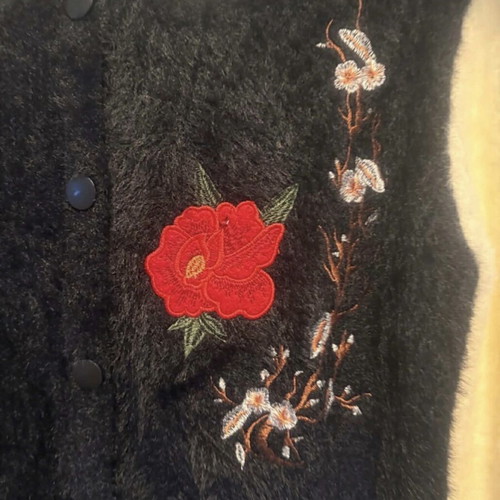 Morgan de Toi cardigan L like new, very warm with embroidery