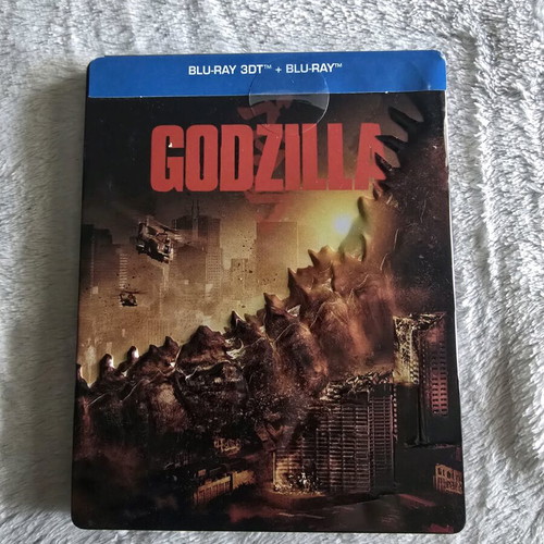 Godzilla 2014 Steelbook Blu-Ray 3D + 2D like new with Greek subtitles