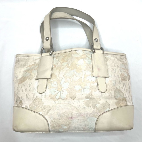 Lamarthe beige cloth/leather handbag used