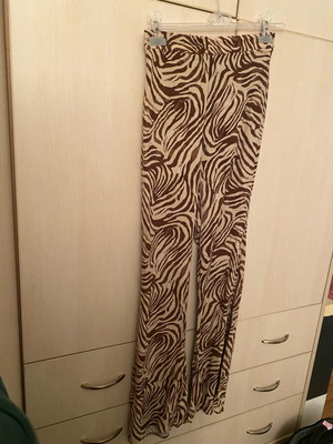 Pull & Bear pants used, size M, beige and brown, see through