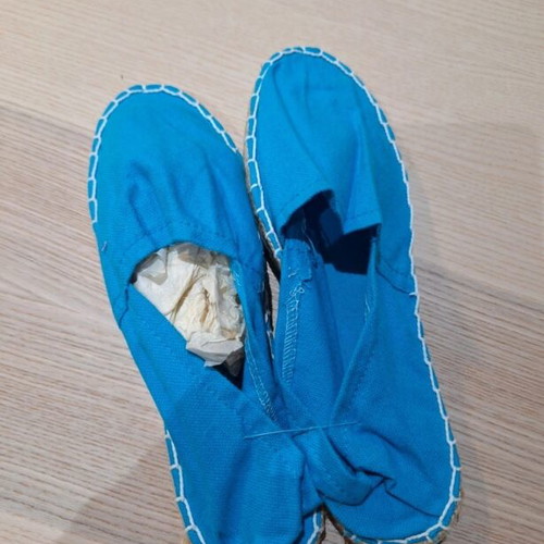 Blue espadrilles size 37, new