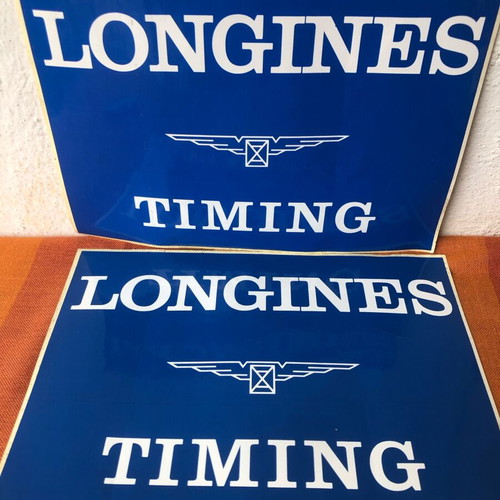 Longines vintage stickers like new for racing cars