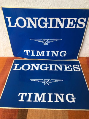 Longines vintage stickers like new for racing cars