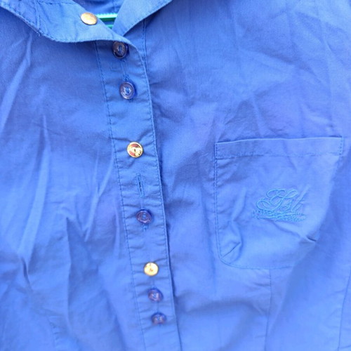 Ysatis Y2K shirt mid-length blue small like new
