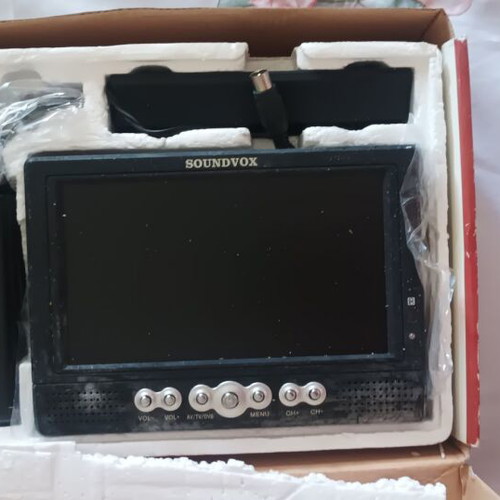 Soundovox SX-79TFT portable car TV used, 7-inch TFT LCD screen