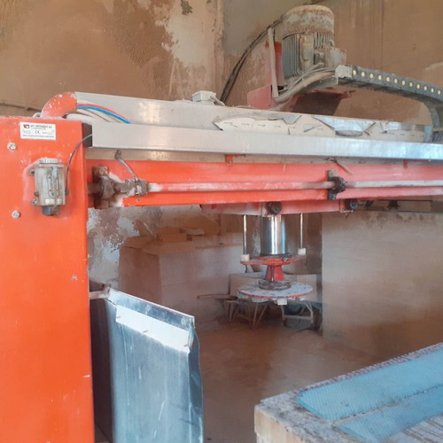Single-head polishing machine with hydraulic reclining table used, 2007