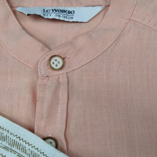 LC Waikiki shirts like new, 2-piece set, size 116-122, beige and orange
