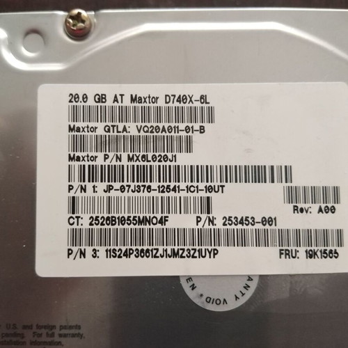 Maxtor D740X-6L 20GB 3.5" IDE HDD used