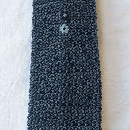 Paul Smith silk knitted tie like new, blue with square end