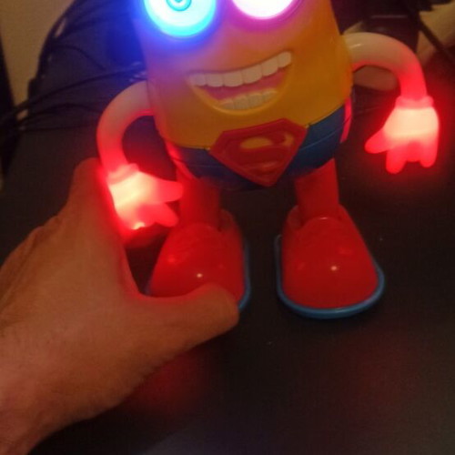 Minion vintage figure with movement and lights used