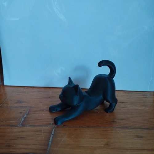 Cat-shaped phone stand 3D printed, new