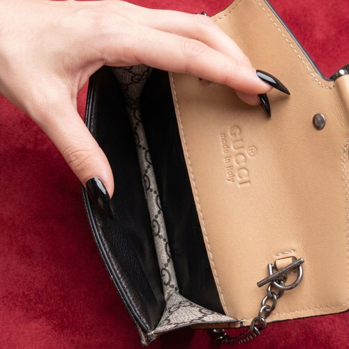 Gucci Dionysus shoulder bag used, super mini edition, beige and brown