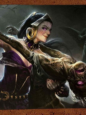 Shadows over Innistrad "Macabre Waltz" playmat used