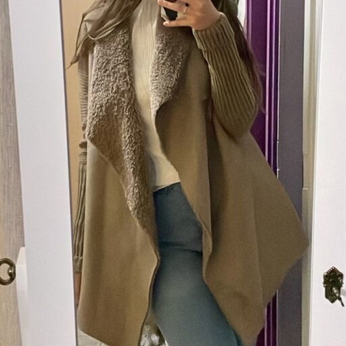Jacket with lining like new, beige, size XL